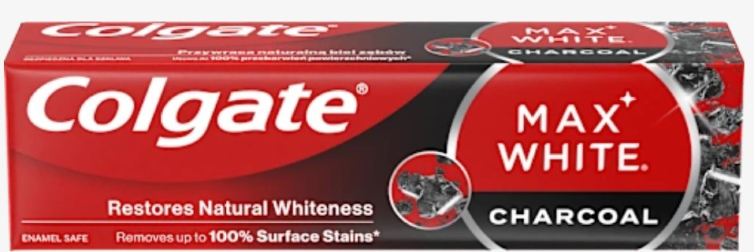 COLGATE MAX WHITE CHARCOAL 75ML.