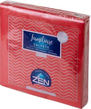 ZEN SALVETA CRVENA 30/1 FAMILIARE 2SL 33X33