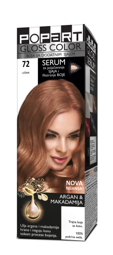 POPART GLOSS COLOR 72 - lešnik