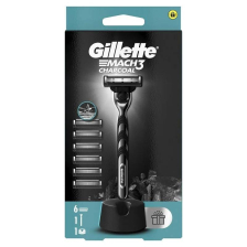 GILLETTE SIST MACH3 CHARCOAL+6DOP+STAND 
