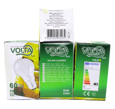 VOLTA sijalica clear E27 60W