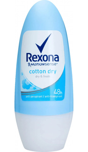 REXONA ROLL 50ML W.COTTON DRY