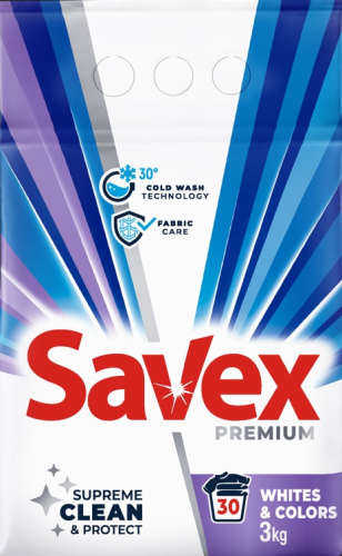 SAVEX WHITES&COLORS COMPACT 3KG