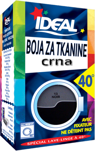 CRNA IDEAL BOJA ZA TEKSTIL