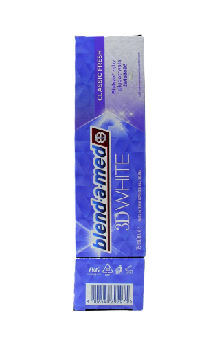 Blend-a-med 75ml-3D WHITE CLASSIC FRESH