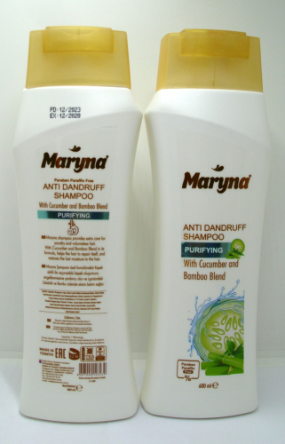 MARYNA sampon 600ml-ANTIDANDRUFF PURIFYING cucumber bam