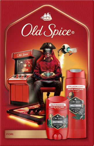 OLD SPICE set (stick+shower gel)-WOLFTHORN