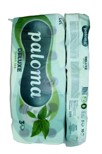 PALOMA T.PAPIR DELUX GREEN TEA 10/1 3SL