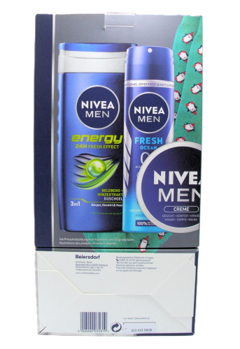 NIVEA SET M MENS STUFF (dush+deo+krema+carape)