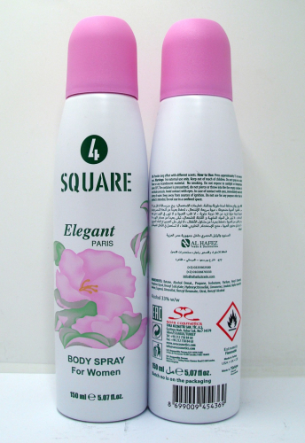 4 SQUARE DEO W ELEGANT 150ML