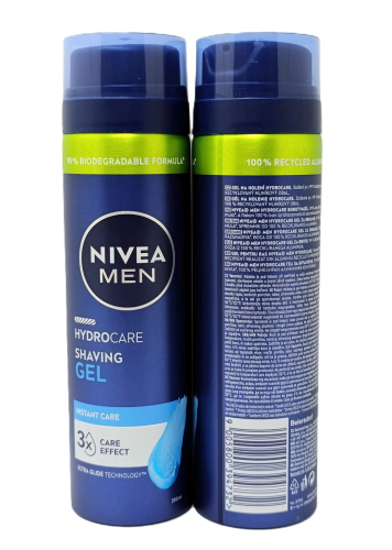 NIVEA gel za brijanje 200ml-HYDROCARE