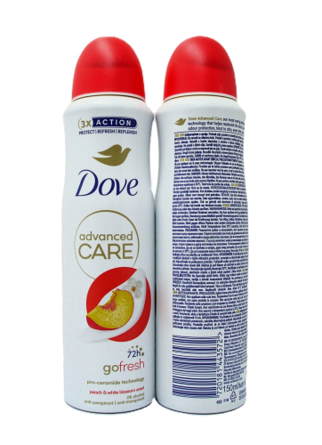 Dove deo spray 150ml W-GO FRESH PEACH WHITE BLOSSOM