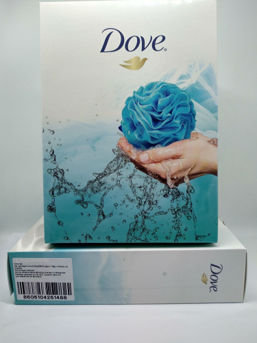 DOVE SET W(DUSH GEL+SAPUN+PUFNA) PLAVI