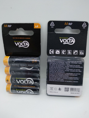 VOLTA heavy duty R6 AA 4/1-blister