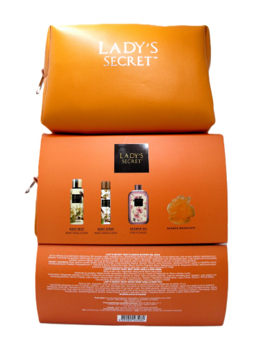 LADYS SECRET SET VANILA(DEO+BM+SH+PUFNA)