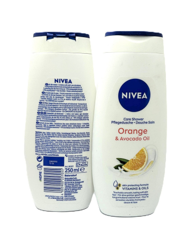 Nivea dush gel 250ml W-ORANGE AVOCADO OIL