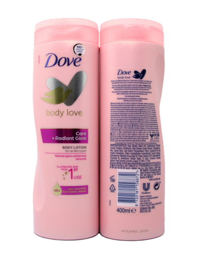 Dove body losion 400ml-CARE+RADIANT GLOW
