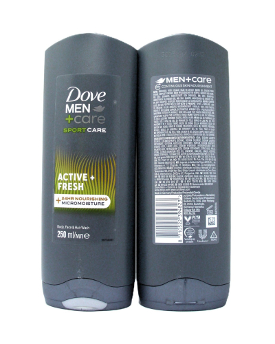 Dove dush gel 250ml M-ACTIVE+FRESH