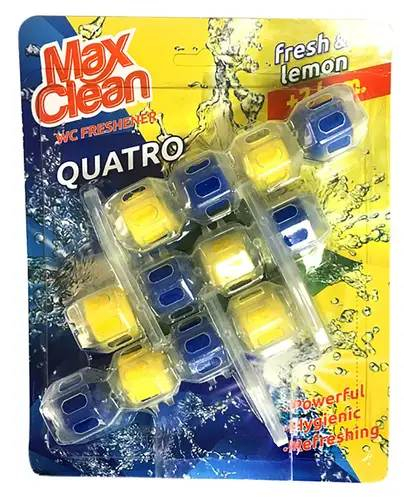 MAX CLEAN WC QUATRO FRESH LEMON 3X50G