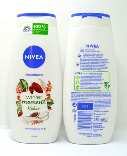NIVEA GEL W 250ML- WINTWR MOMENT CACAO