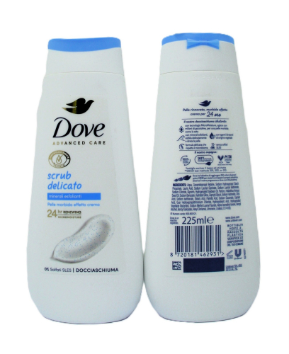 DOVE DUSH GEL 225ML GENTLE SCRUB