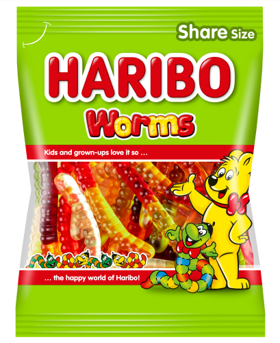 HARIBO BOMBONE WORMS 100G