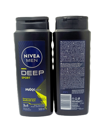 Nivea dush gel 500ml M-DEEP SPORT