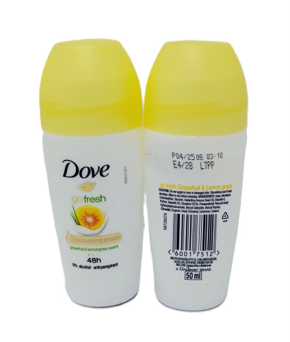 Dove roll-on 50ml W-GO FRESH GRAPEFRUIT LEMON GRASS