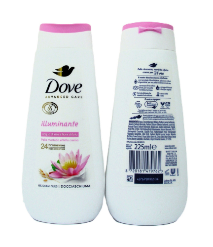 Dove dush gel 225ml W-RICE LOTUS