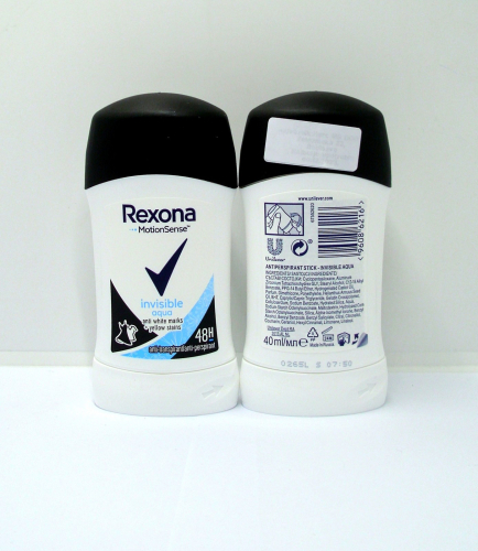 DEO REXONA STICK INVISIBLE AQUA 40ML