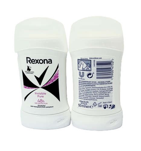 Rexona deo stick 50ml W-INVISIBLE PURE
