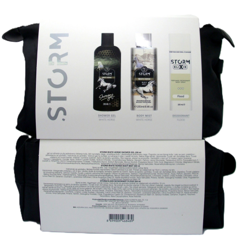 STORM MEN set WHITE HORSE (deo+body mist+shower gel)