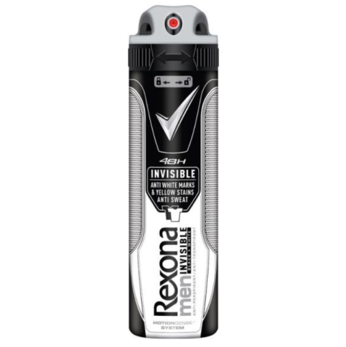 REXONA DEO SPRAY 150ML M INVISIBLE B&W