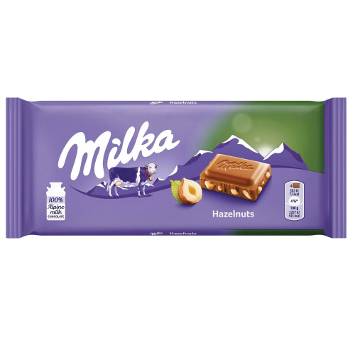 MILKA HAZELNUTS 80G