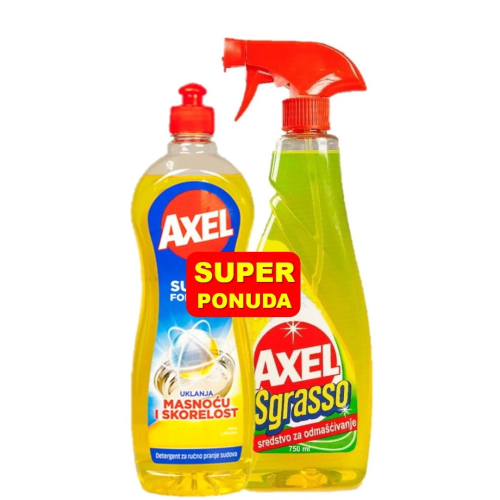 AXEL DUOPAK SGRASSO 760ML+DET.ZA SUD 900ML