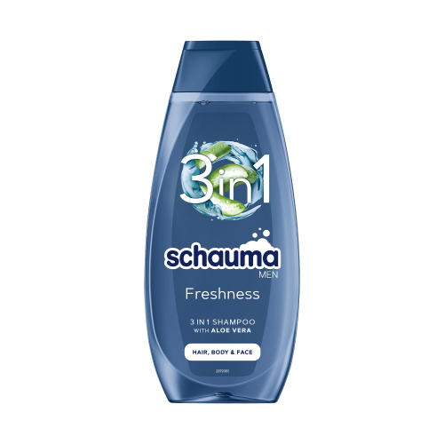 SCHAUMA SAMPON MEN  3U1 SEA MIN&ALOE VERA 400ML
