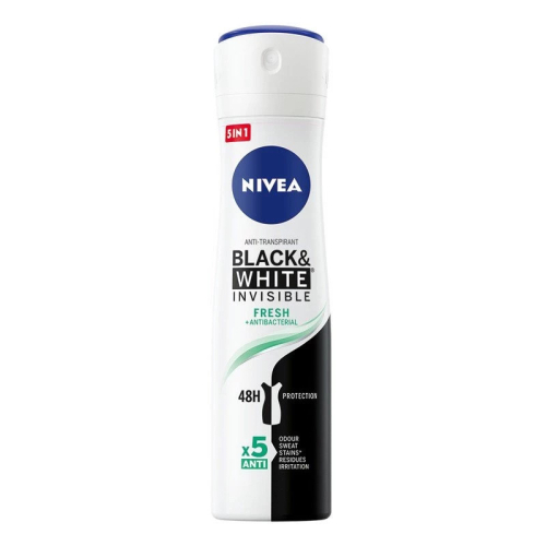 DEO NIVEA SPRAY BLACK WHITE FRESH W 150ML