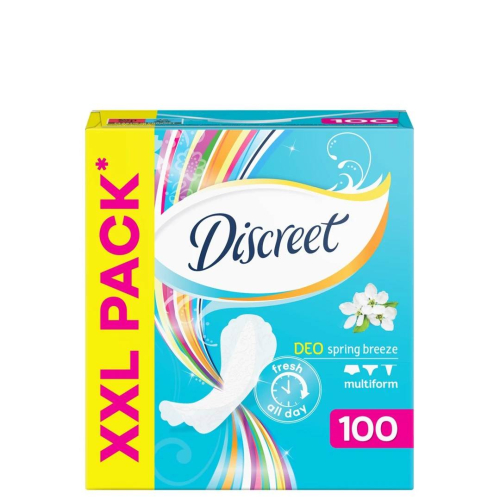 DISCREET DEO SPRING BREEZE 100PCS 