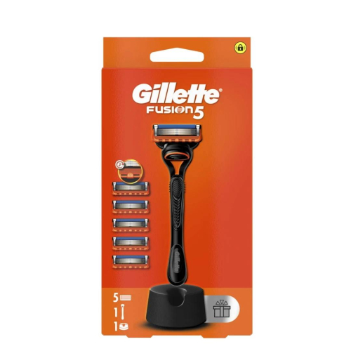 GILLETTE SIST BRIJAC FUSION +5DOP+STAND 