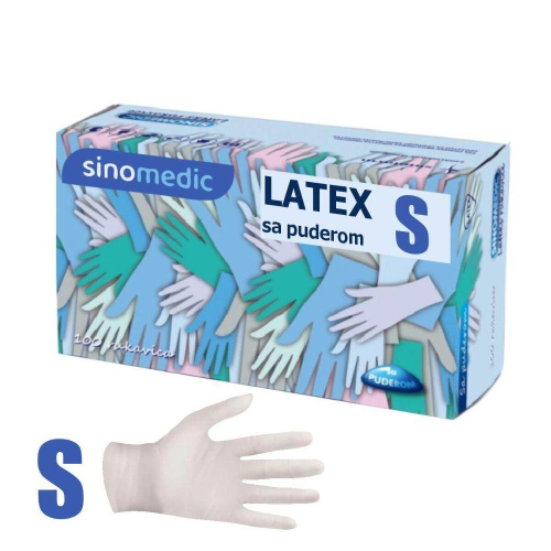 SINOMEDIC Lateks rukavica, za domaćinstvo, S