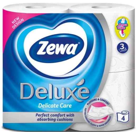 ZEWA DELUXE PURE WHITE 4 ROLNE