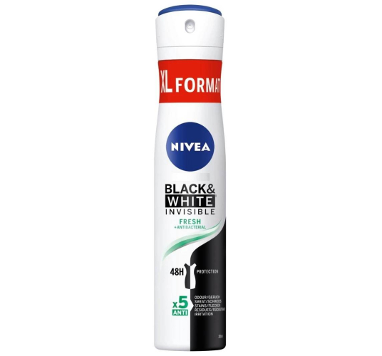 NIVEA DEO B&W FRESH Ž. 200ML