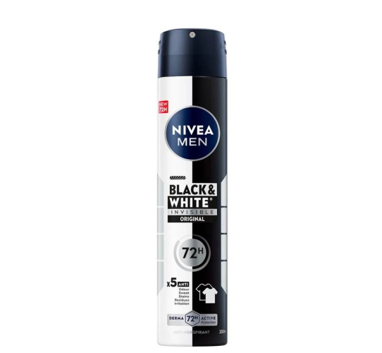 NIVEA DEZODOR.BLACK&WHITE INVIS RF200ML