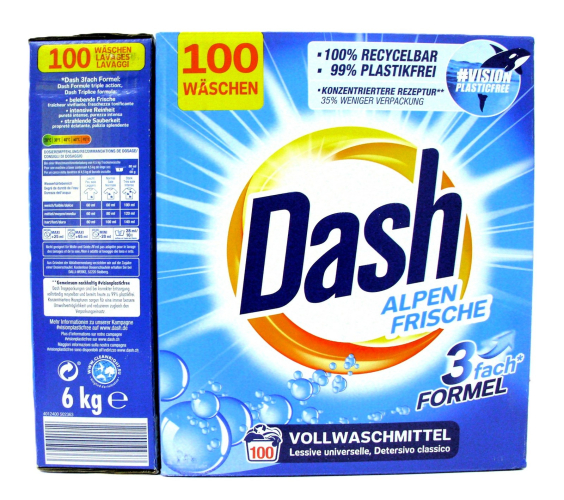 DASH prask. det. 6kg ALPEN WHITE