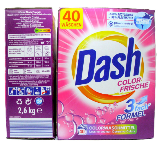 DASH prask. det. 2.6kg COLOR