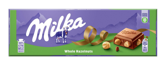 MILKA WHOLENUTS 250G