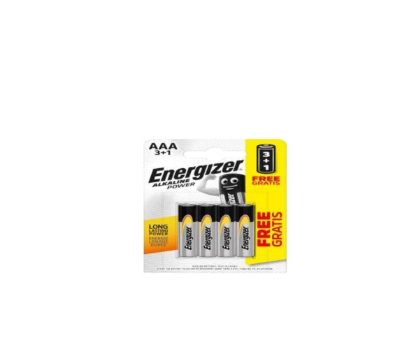ENERGIZER ALKALNE BATERIJE AAA 3+1 4KOM