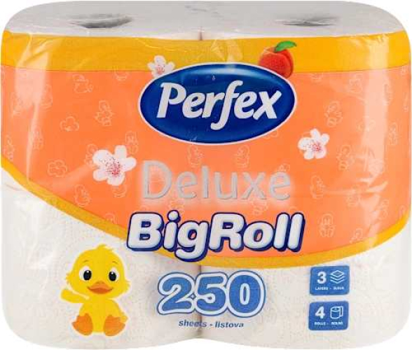 TOALET PAPIR PERFEX DE LUXE 4/1 3SL 250L