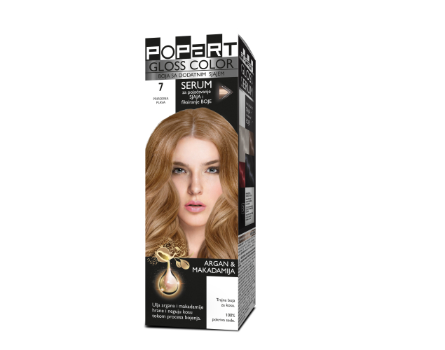 POPART GLOSS COLOR  7 - prirodno plava