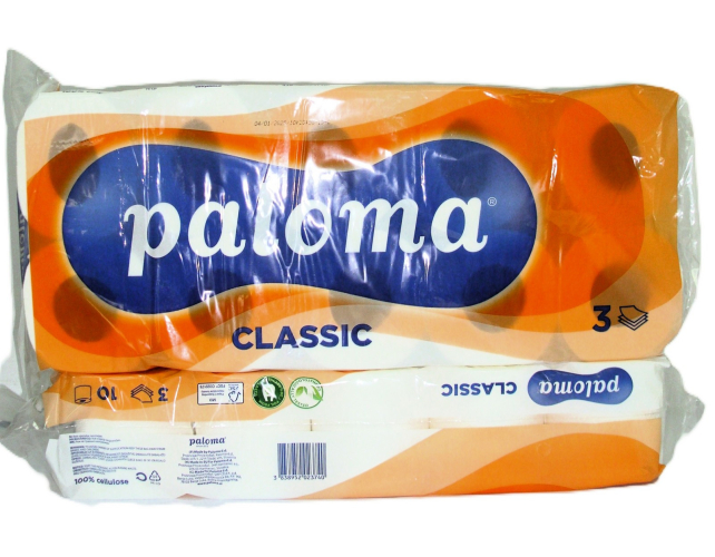 PALOMA TOALET PAPIR CLASSIC 3SL 10/1